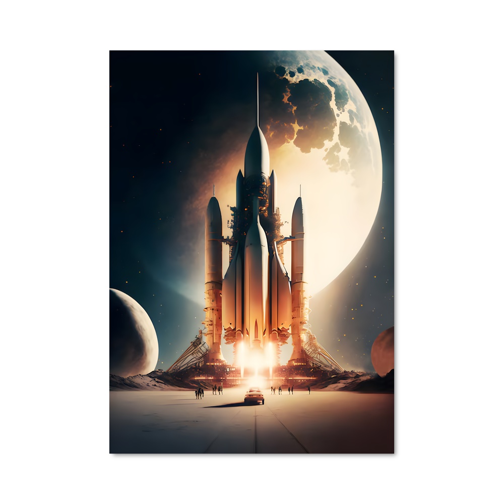 Poster L'Odyssée Spatiale – affiche Missions spatiales